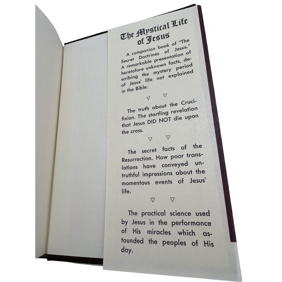 The Secret Doctrines of Jesus H Spencer Lewis 1981 19th Edition Rosicrucian Book - Picture 9 of 10